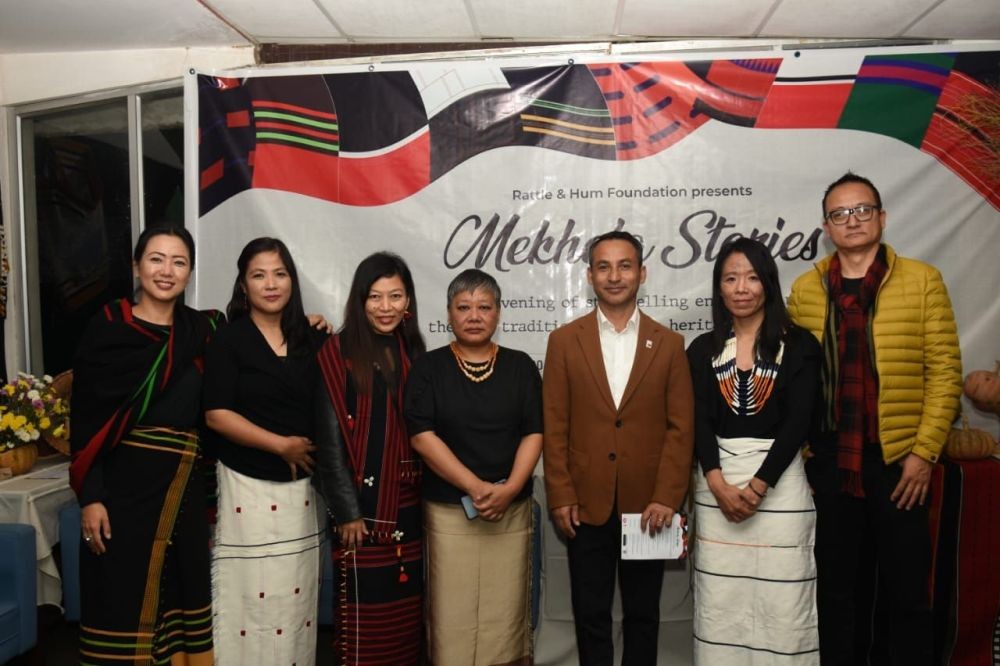 Storytellers with Theja Meru, Chairman, TaFMA & Neingulie Nakhro, President of Rattle & Hum Music Society.